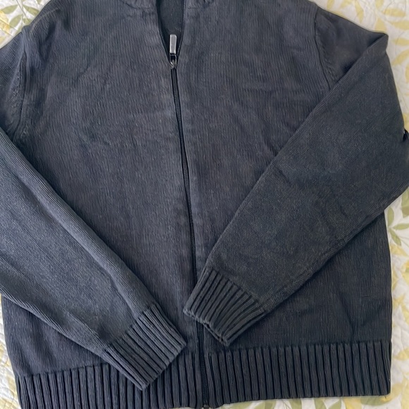 Structure blue Cardigan zipper sweater size L - Picture 2 of 6
